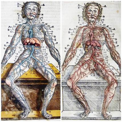Two stylistic interpretations of the same woodcut Two stylistic interpretations of the same woodcut