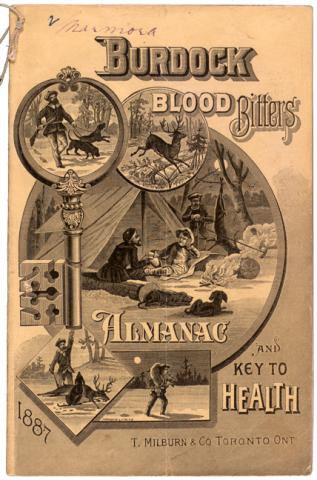 Burdock Blood Bitters almanac for 1887