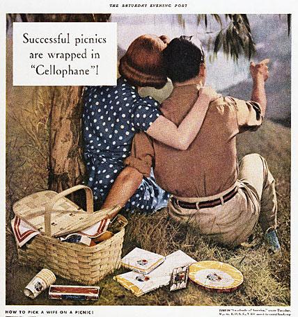 Advertisement for DuPont cellophane